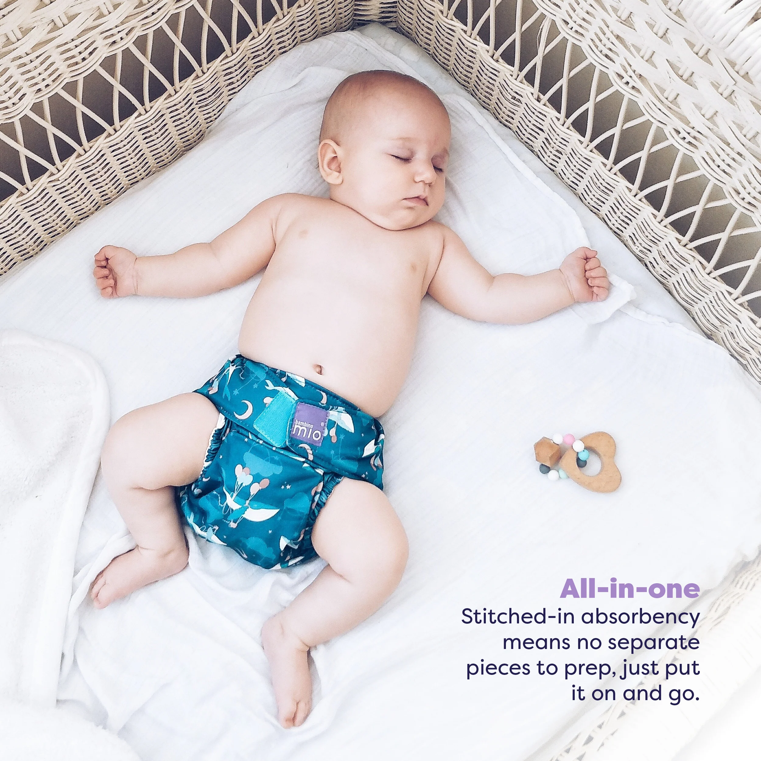20 Pack Miosolo All-in-One Reusable Diaper in Bugs Life & Animals - Image 5