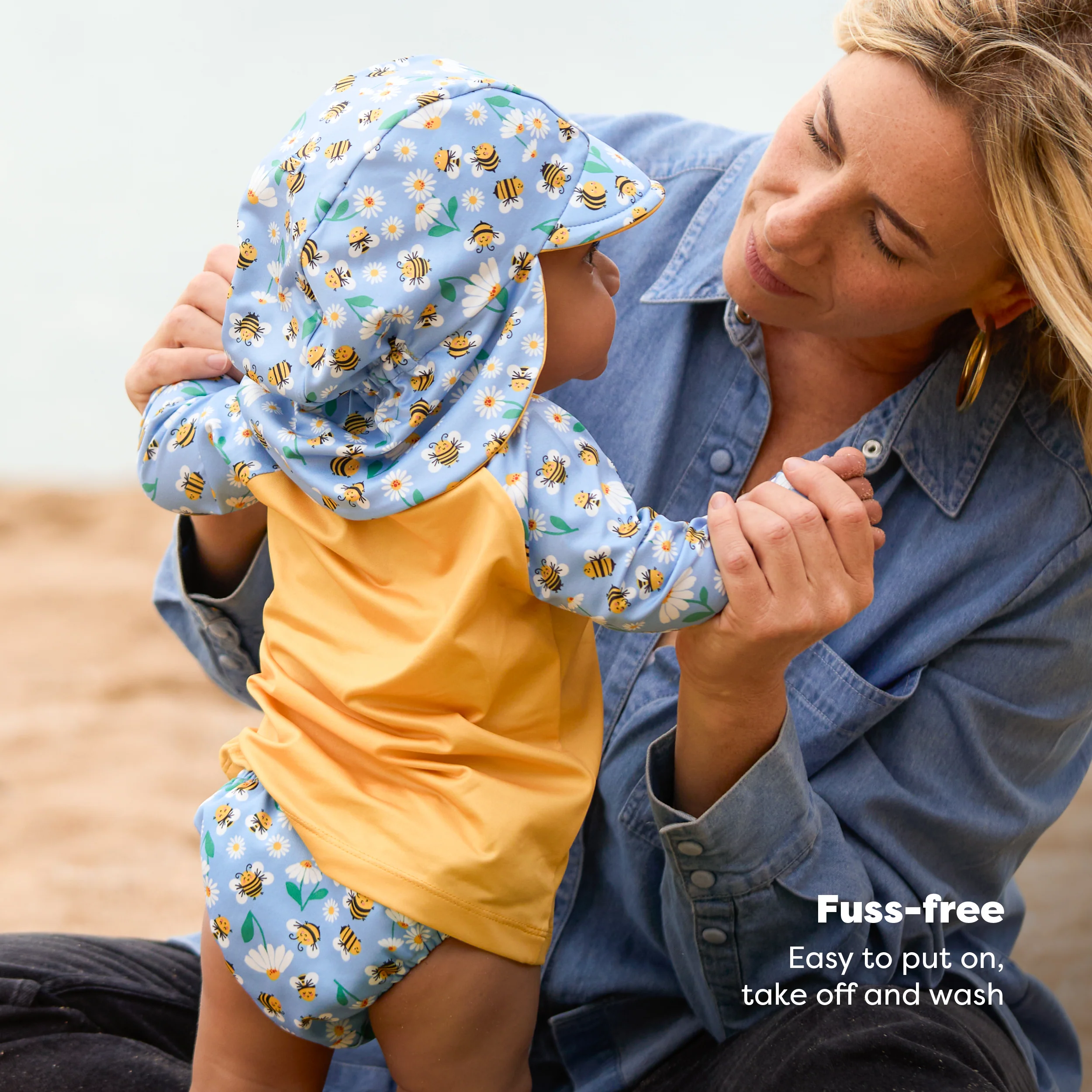 3-Piece Baby Swim Set in Busy Bees - Image 4