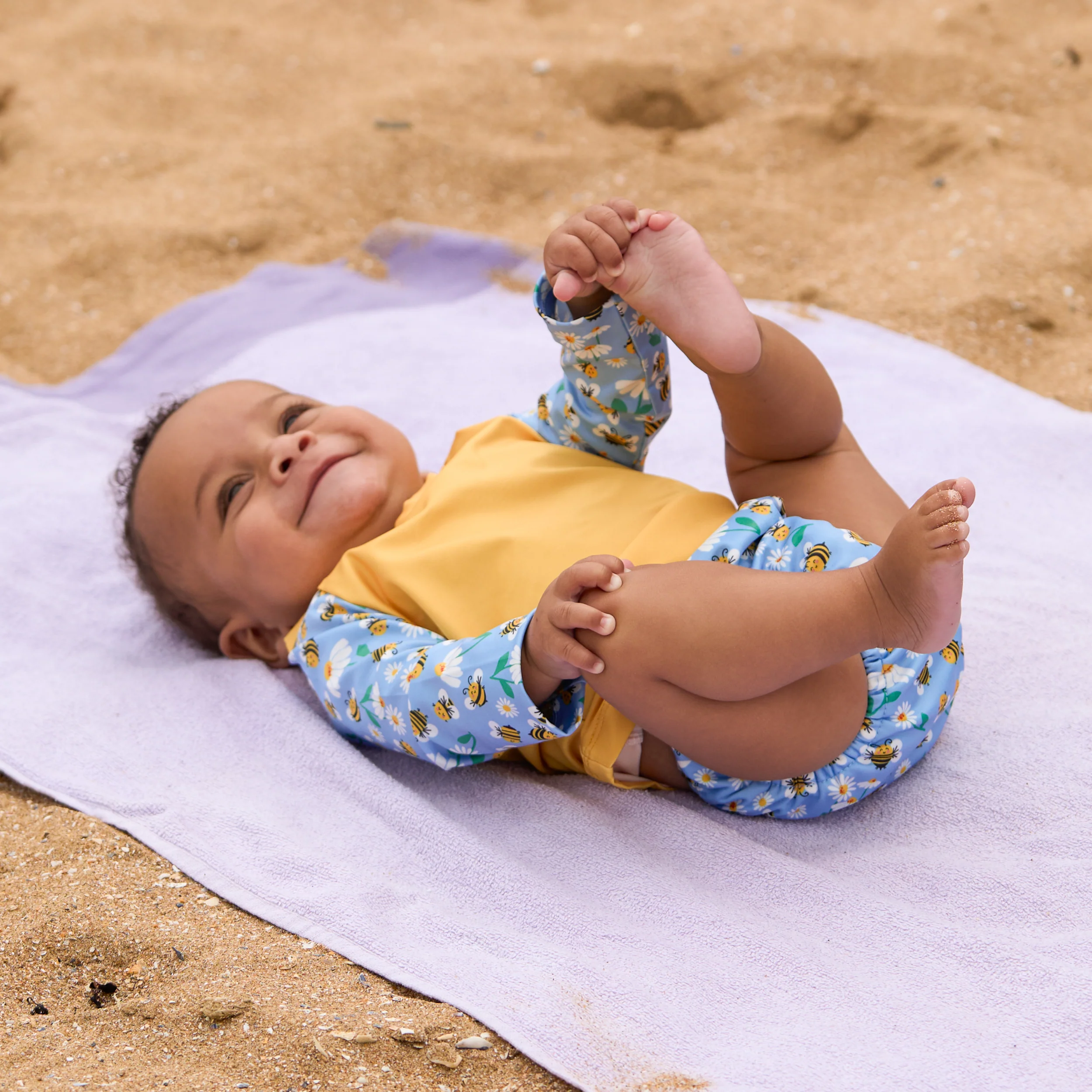 3-Piece Baby Swim Set in Busy Bees - Image 6