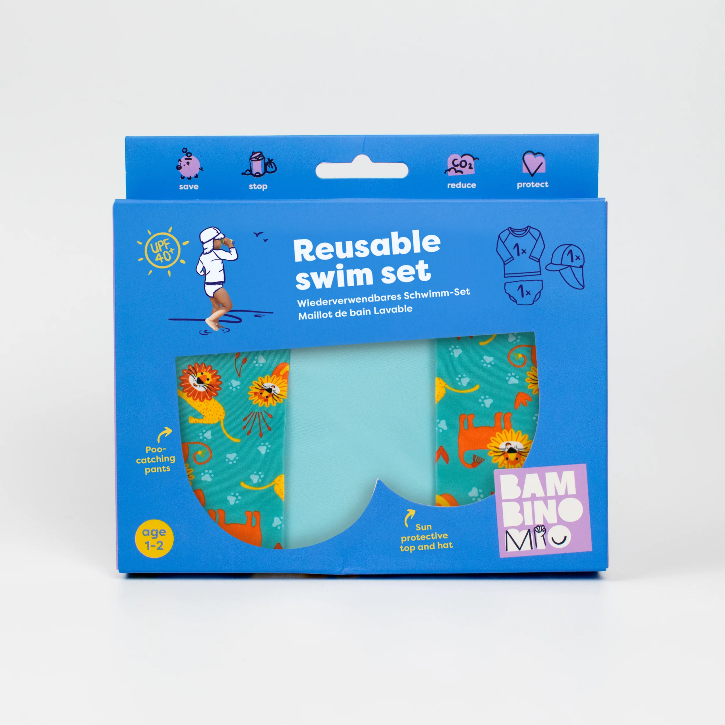 3-Piece Baby Swim Set in Cool Cats - Image 7