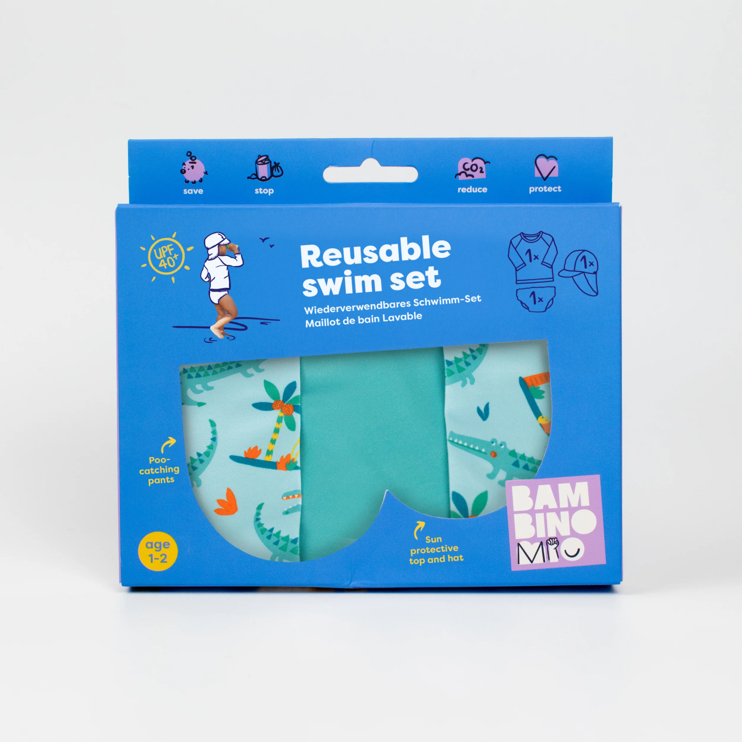 3-Piece Baby Swim Set in Crafty Croc - Image 6