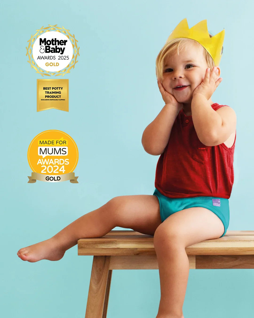 5 Pack Reusable Potty Training Pants in Sky - Image 3