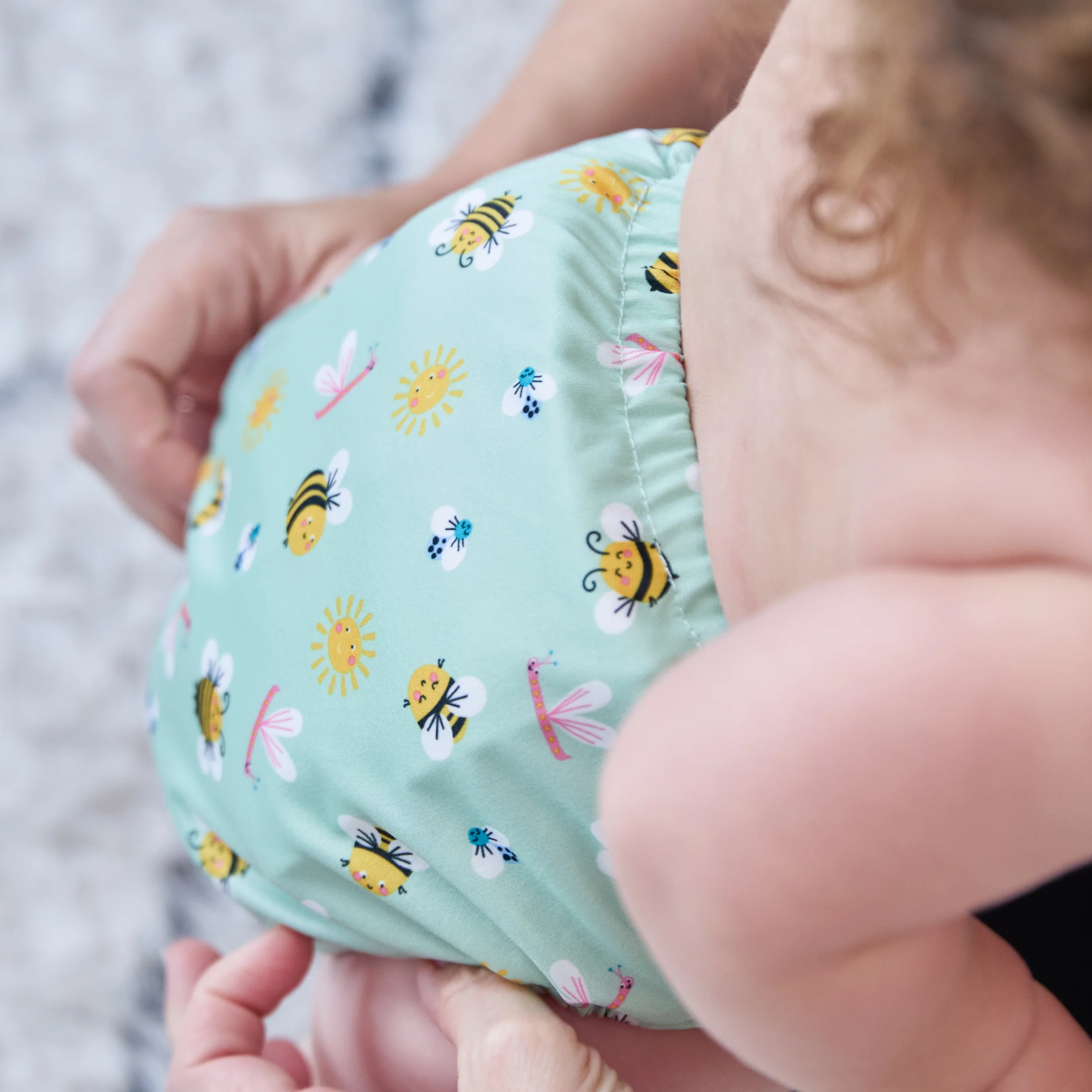 Miosolo All-In-One Reusable Diaper in Fly High - Image 6