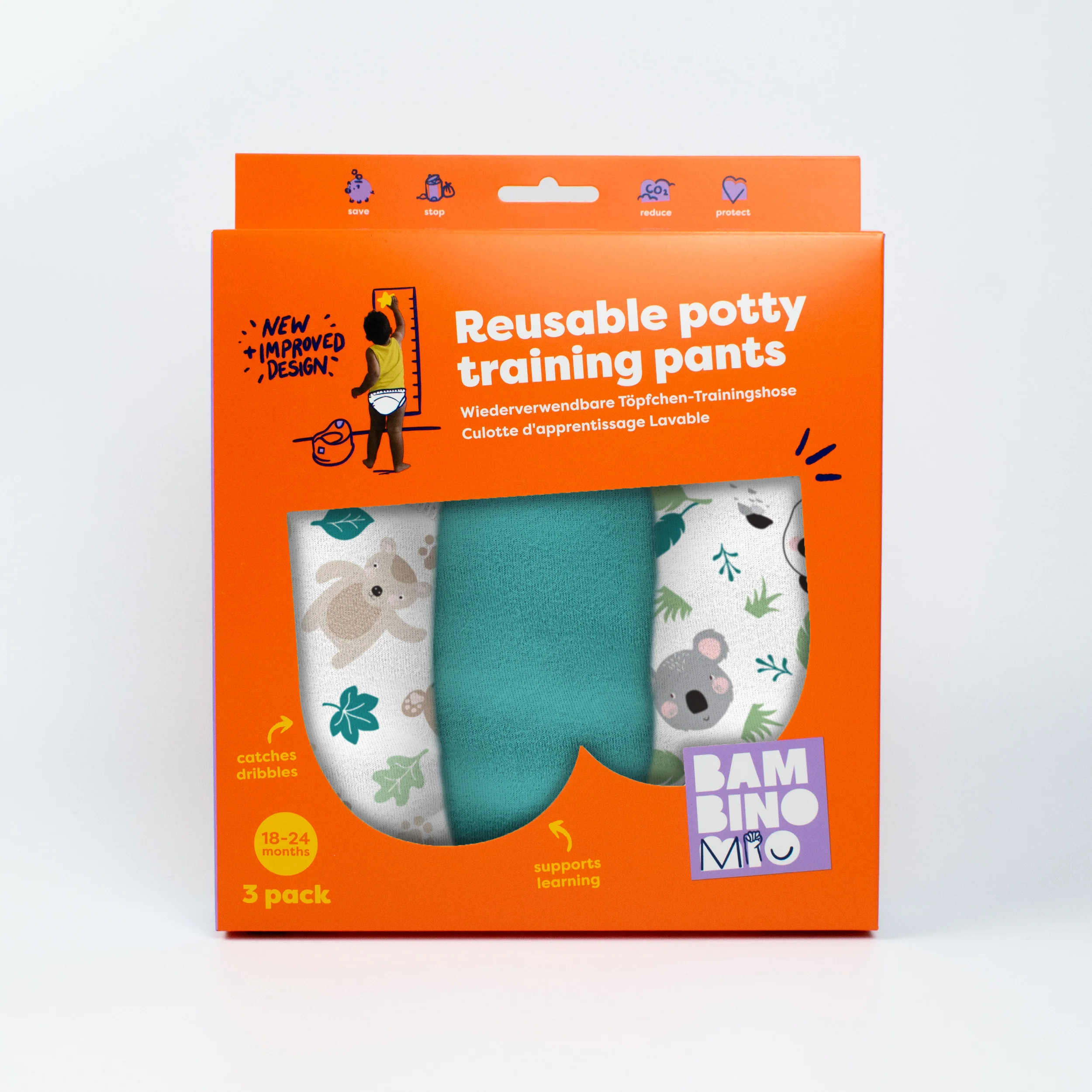NEW: Reusable Potty Training Pants 3 Pack in Beary Cute - Elite - Image 6