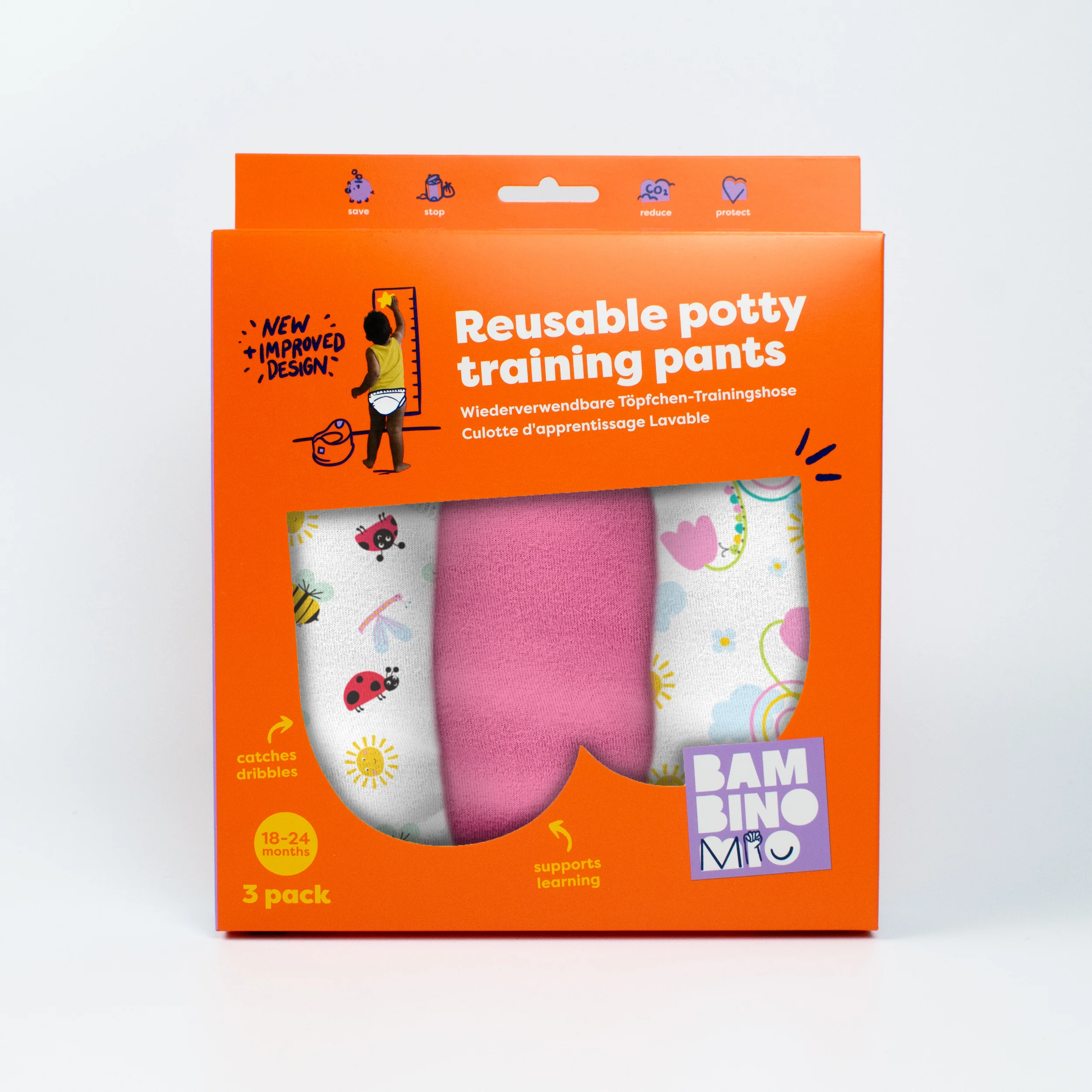 NEW: Reusable Potty Training Pants 3 Pack in Garden Party - Elite - Image 6