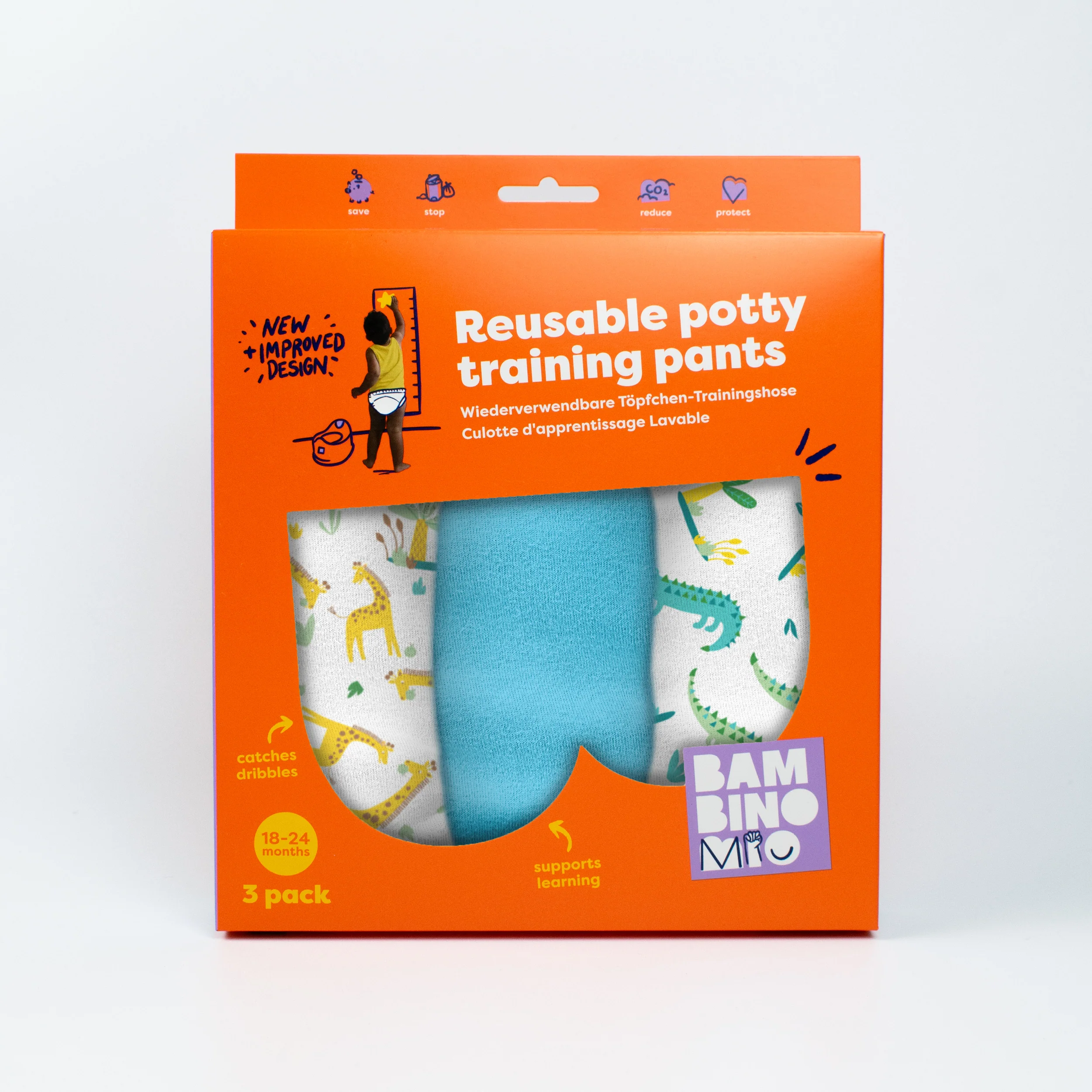 NEW: Reusable Potty Training Pants 3 Pack in Wild Life - Elite - Image 6