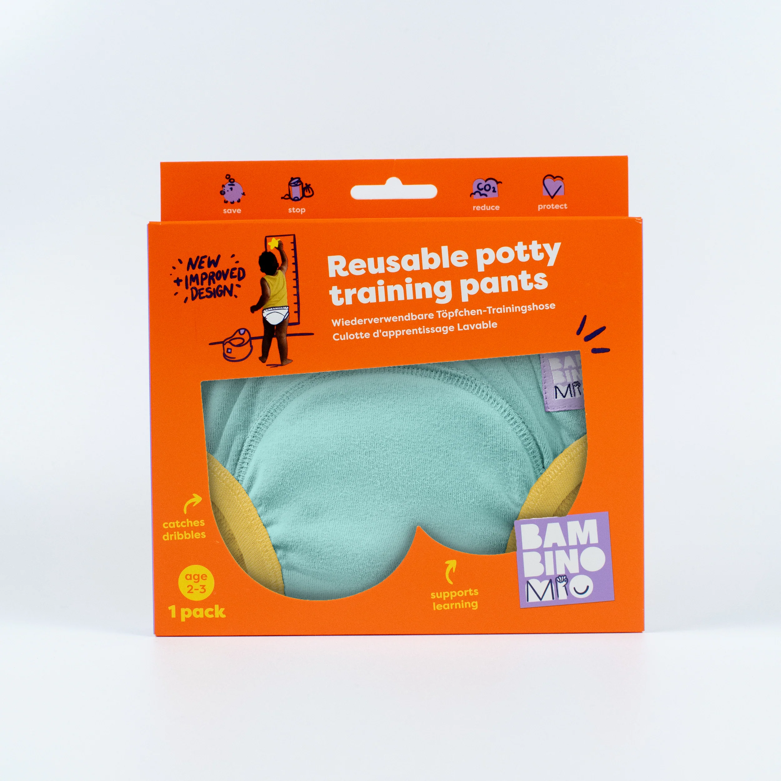 NEW: Reusable Potty Training Pants in Aqua - Elite - Image 6