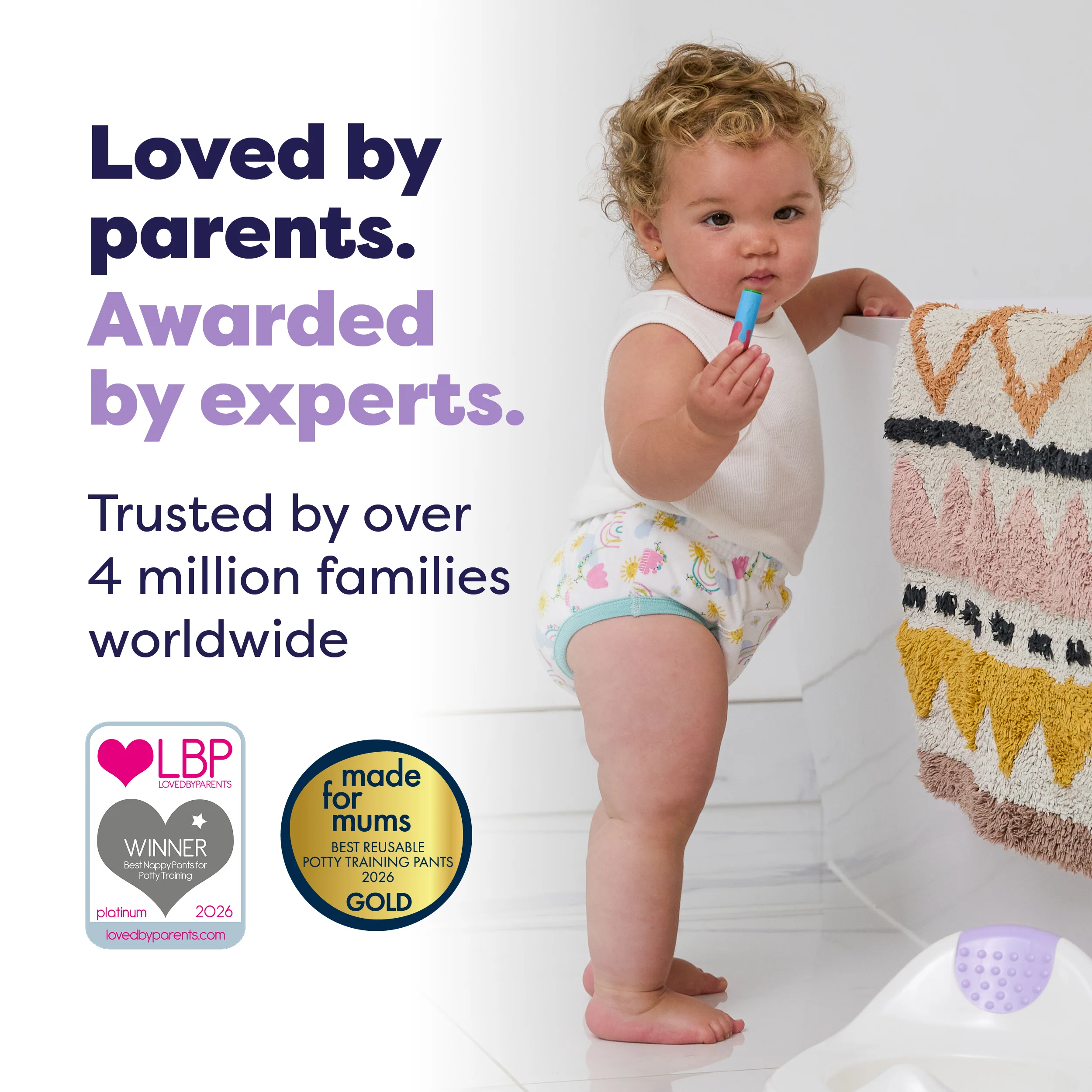 NEW: Reusable Potty Training Pants in Happy Days - Elite - Image 4