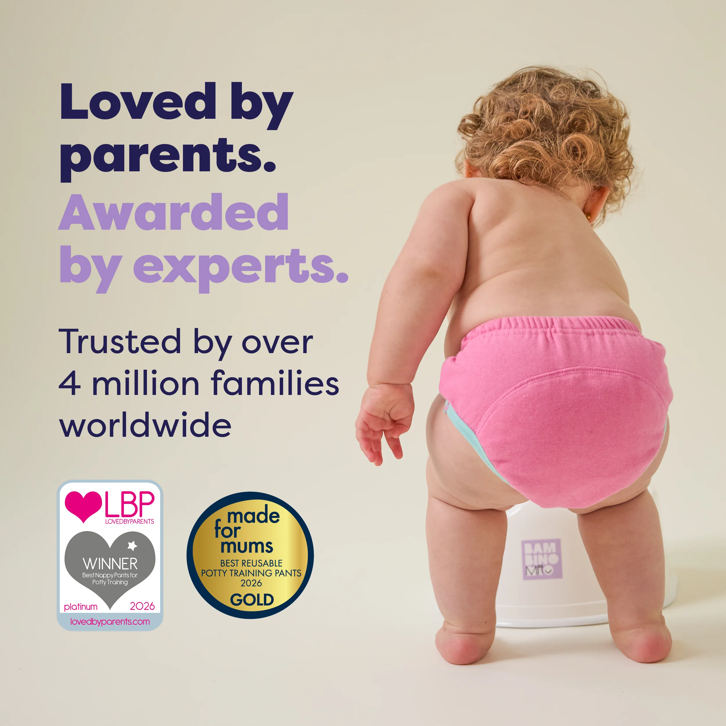 NEW: Reusable Potty Training Pants in Pink - Elite - Image 4