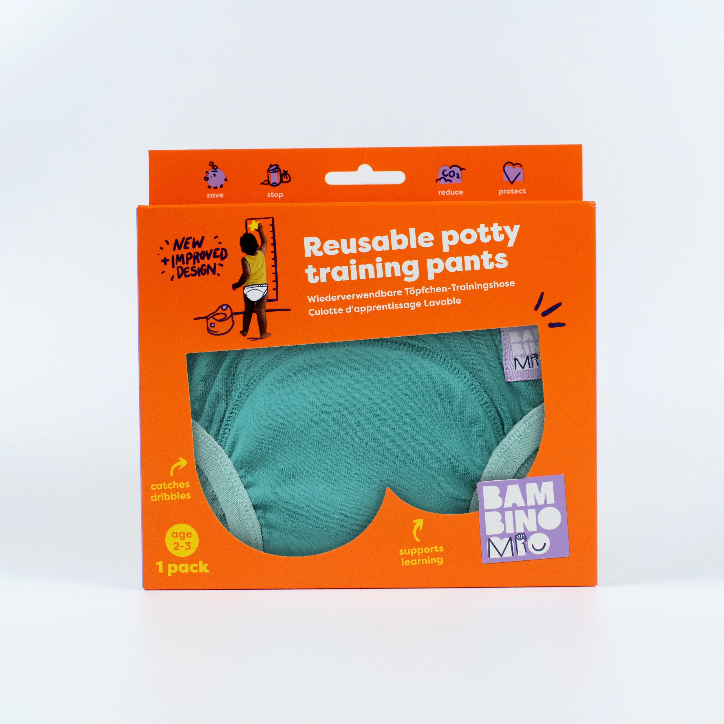NEW: Reusable Potty Training Pants in Teal - Elite - Image 6