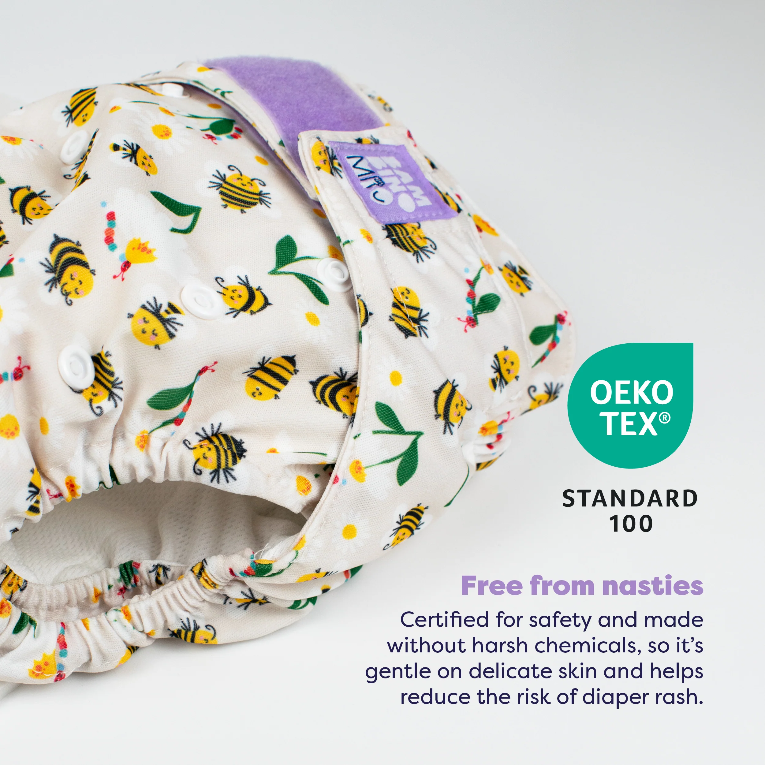 Revolutionary Reusable Diaper in Busy Bees - Image 2