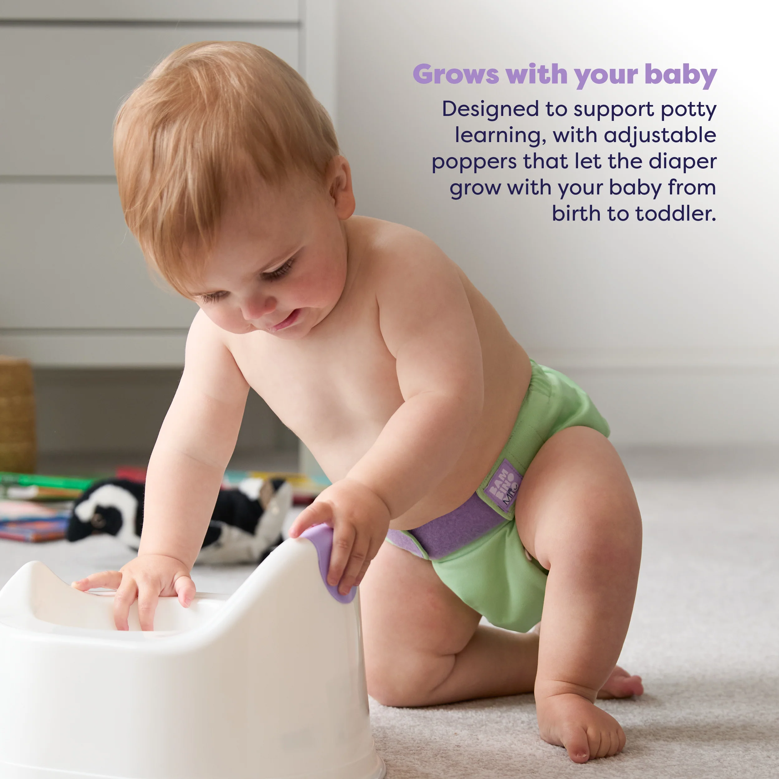 Revolutionary Reusable Diaper in Mint - Image 4