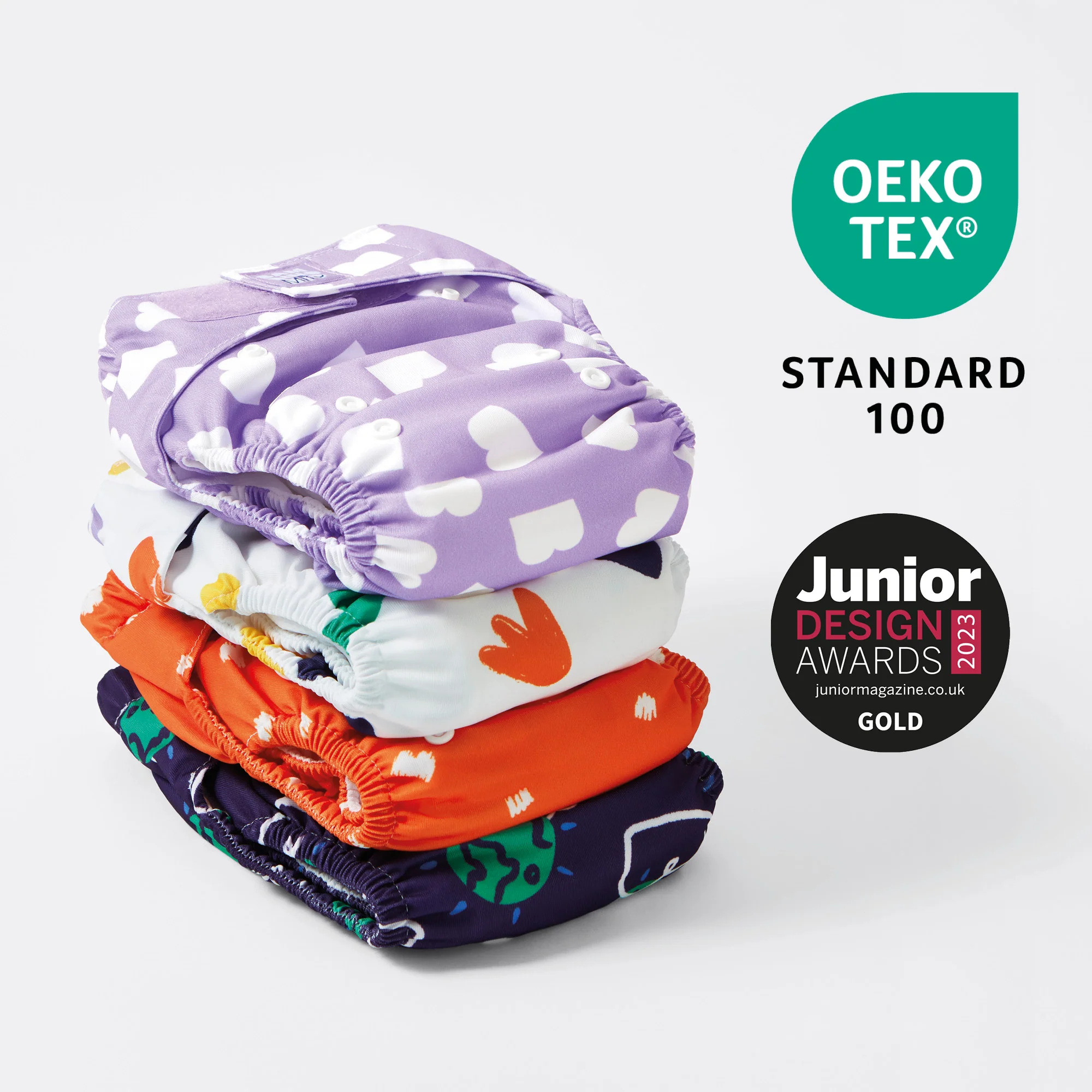 Revolutionary Reusable Diaper in Chatter - Image 2