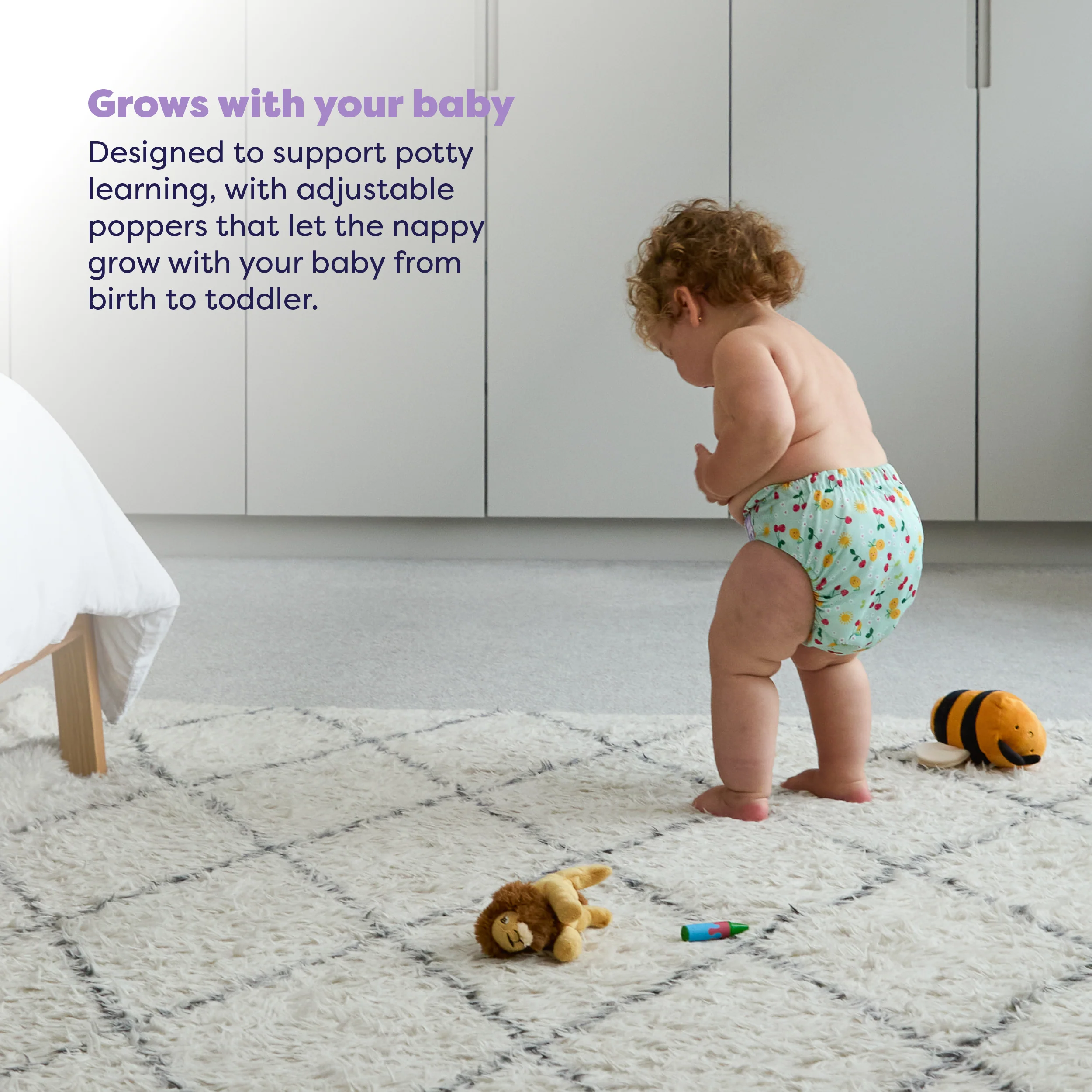 The Newborn Reusable Diaper Starter Bundle in Garden Party - Image 4