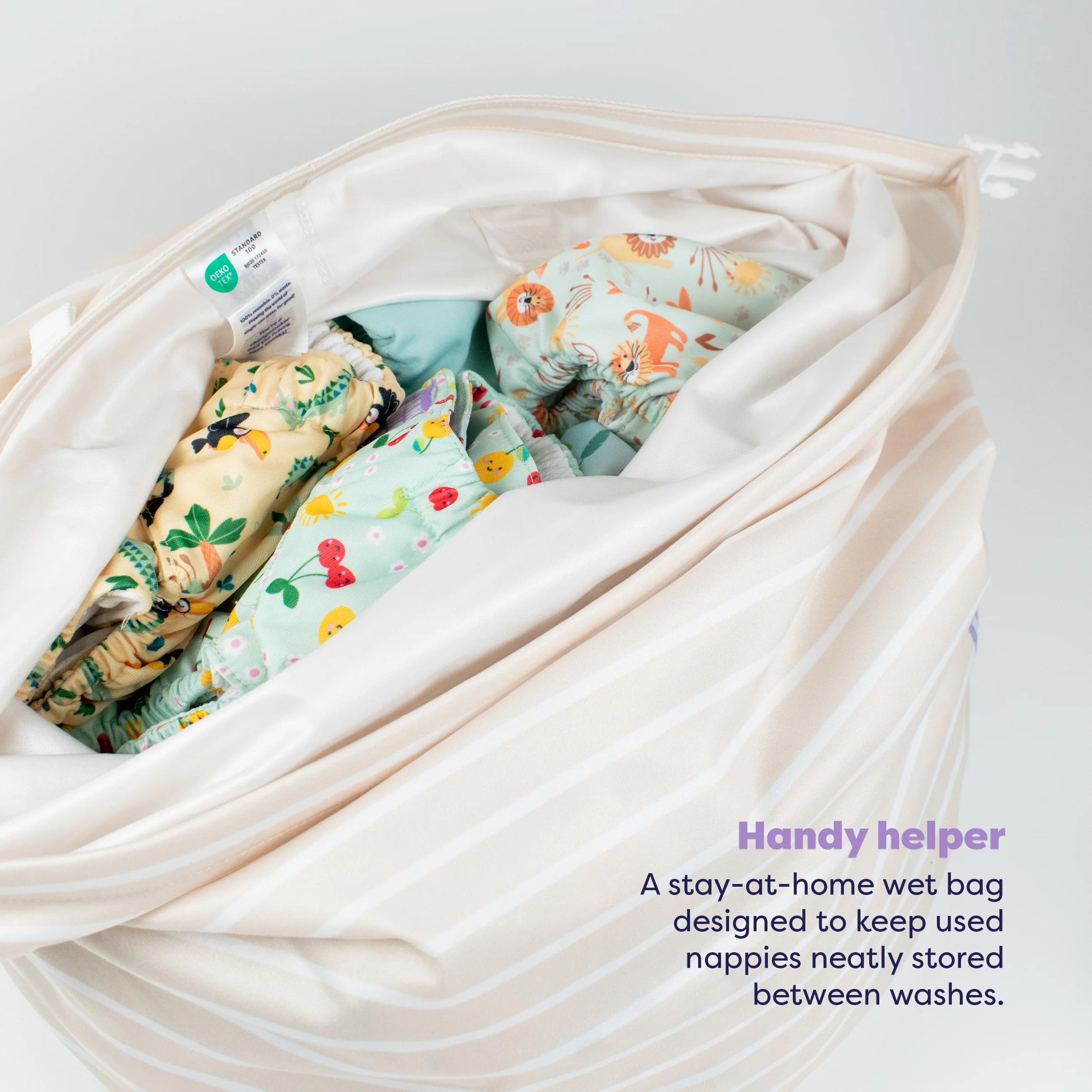 The Newborn Reusable Diaper Starter Bundle in Paintbox Pastels - Image 8
