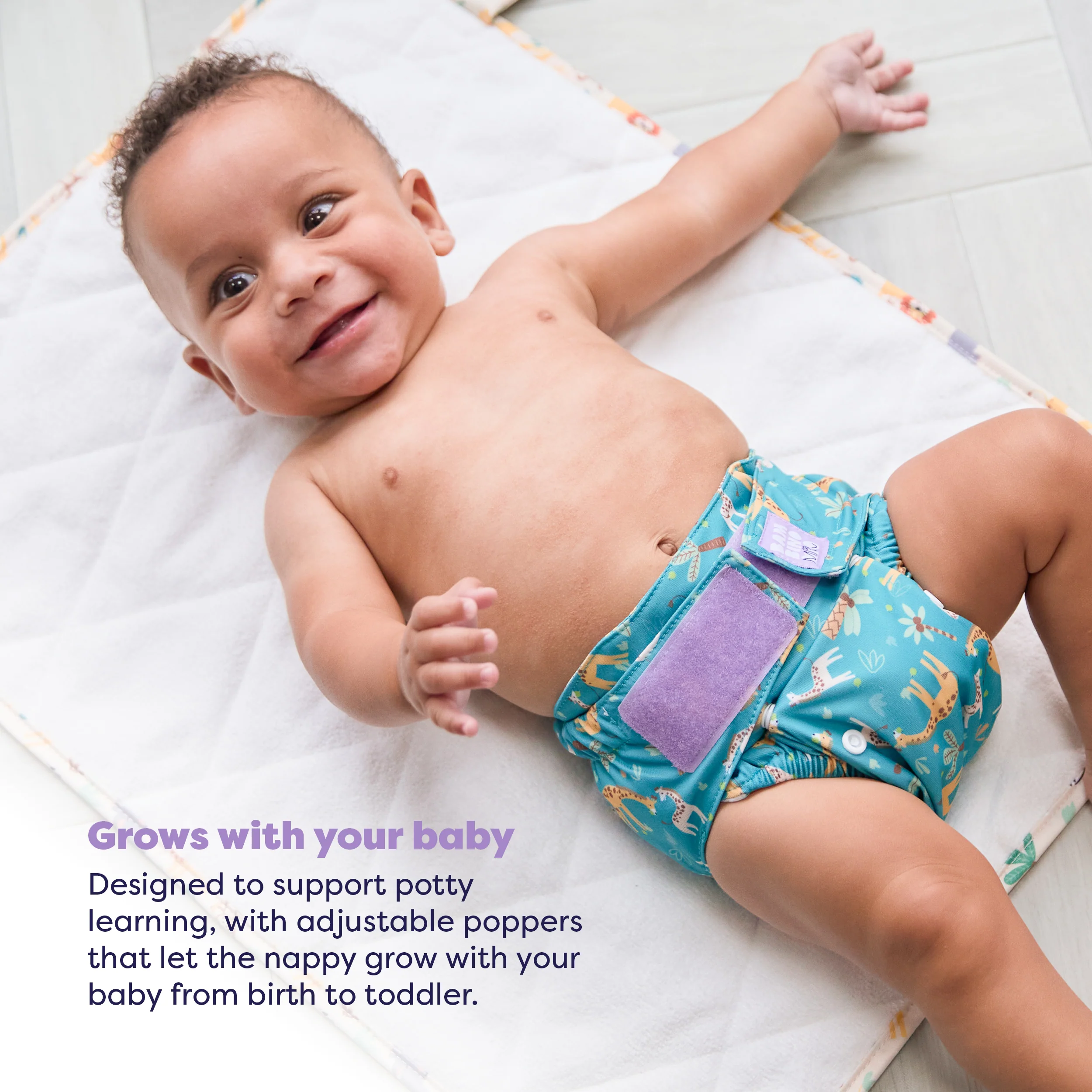 The Newborn Reusable Diaper Starter Bundle in Wild Life - Image 4
