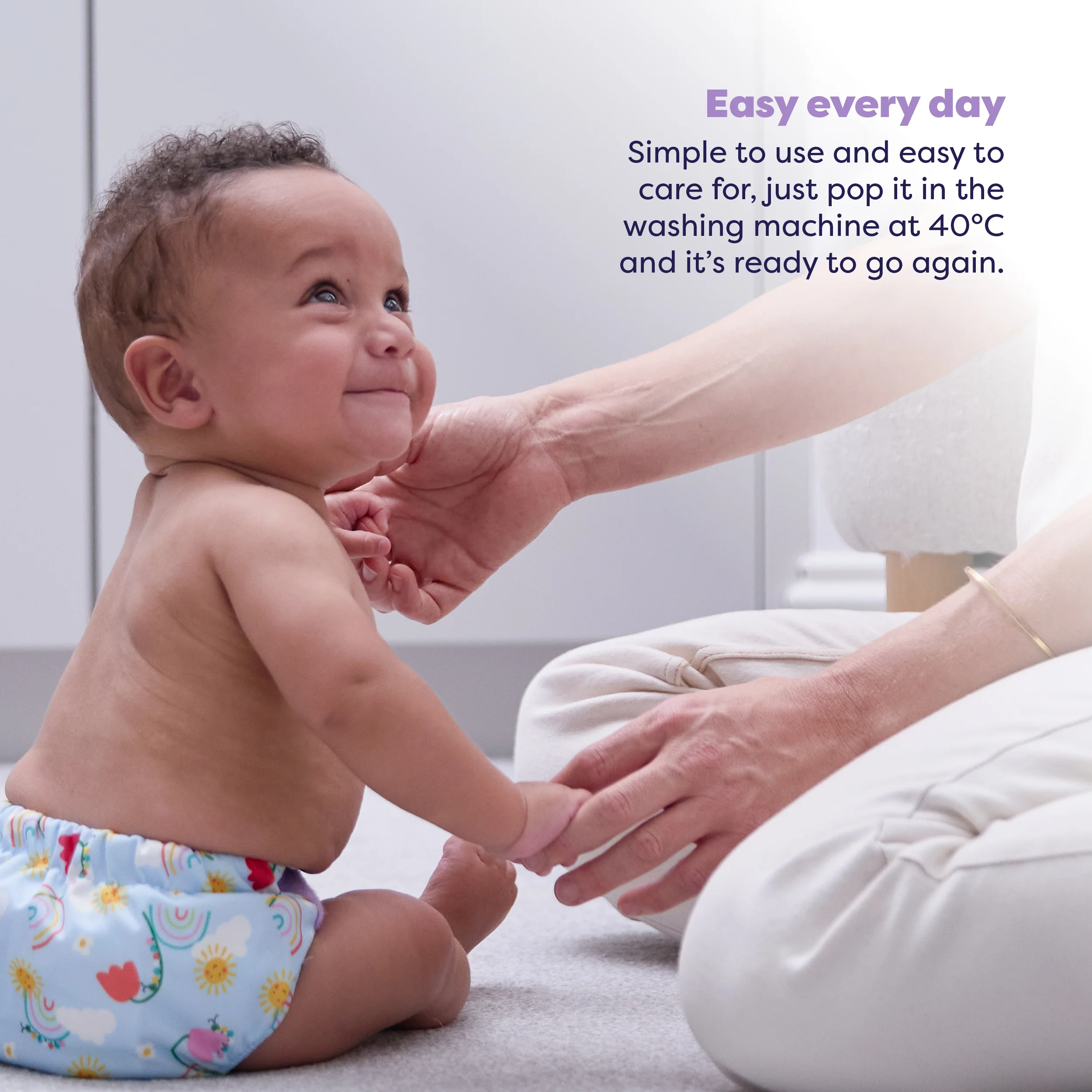 The Nighttime Reusable Diaper  Bundle in Garden Party - Image 5