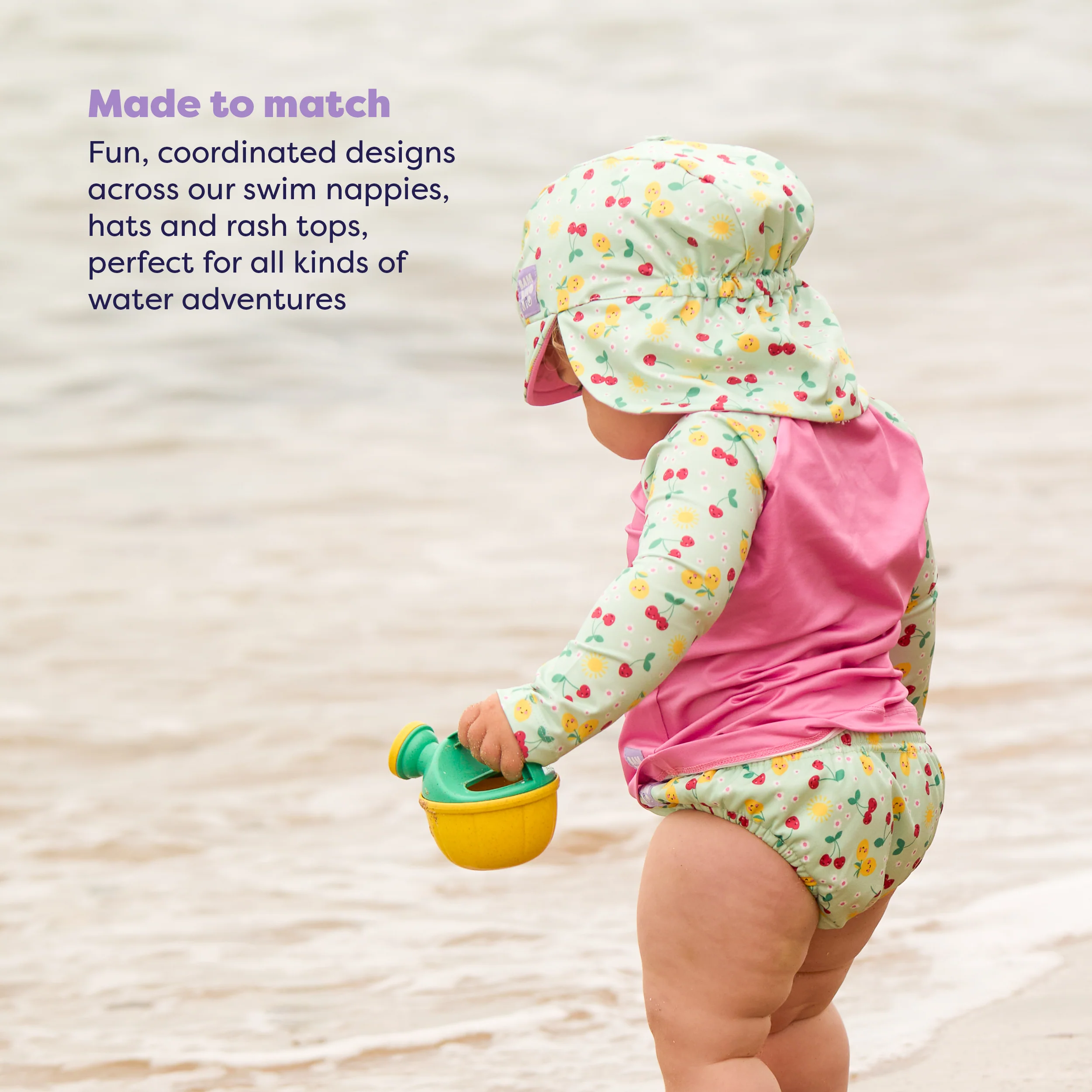 UPF 40+ Baby Rash Vest - Juicy Fruit - Image 4